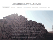 Tablet Screenshot of loesshillssawmill.com